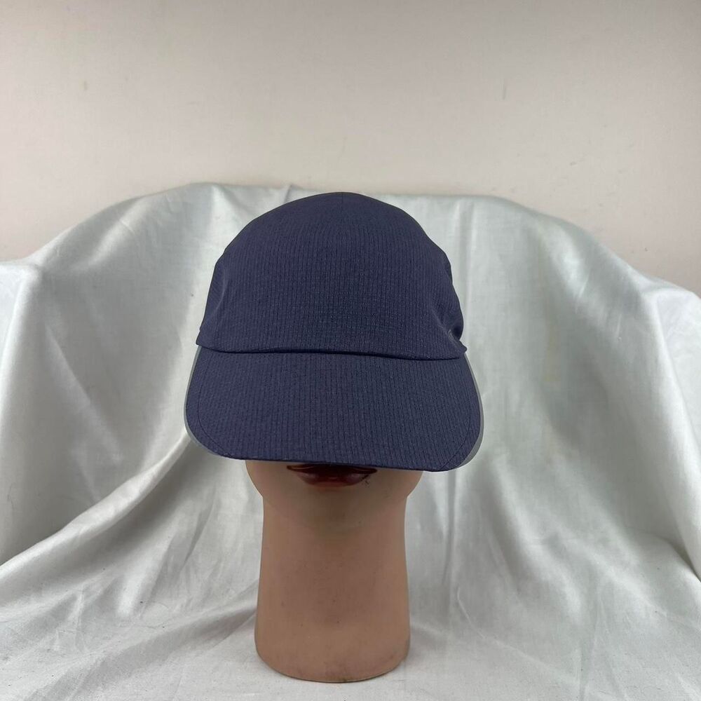 Lululemon Navy Blue Cap With Subtle Grid Texture